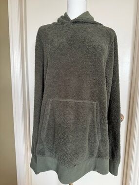 Kyodan Outdoor Men’s Olive Green Sherpa Fleece Hoodie G/L Pullover